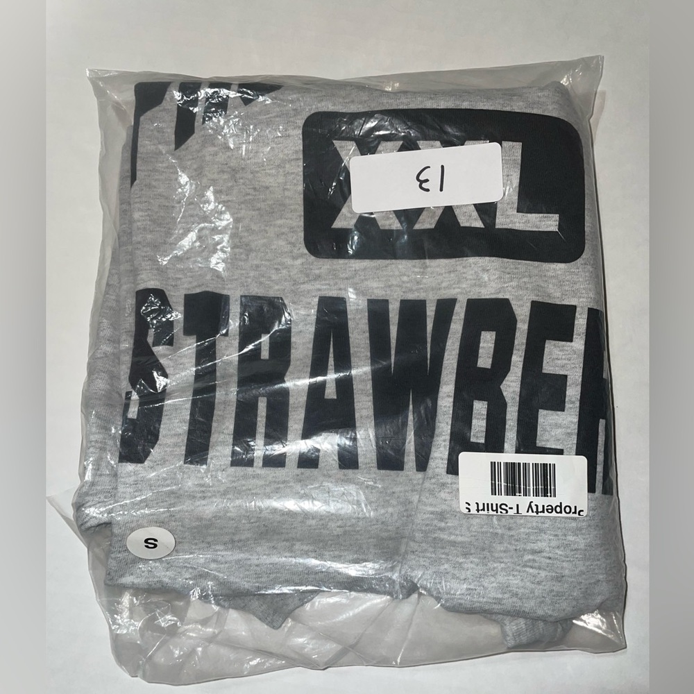 Strawberry “Property of” Sz: Small